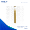 The #1 Best Gold Round Ball Diamond Bur FG. Mr Bur offers the best online dental burs and is a Better Choice than Meisinger, Mani, Shofu, Eagle Dental, Trihawk, Suitable for Dental Cases.