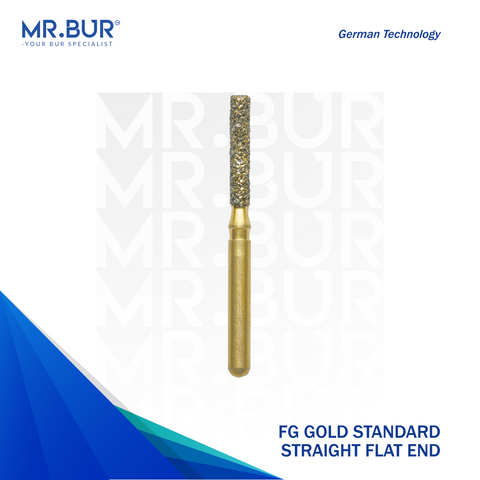 The #1 Best Gold Cylinder Flat End Diamond Bur FG. Mr Bur offers the best online dental burs and is a Better Choice than Meisinger, Mani, Shofu, Eagle Dental, Trihawk, Suitable for Dental Cases.