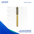 The #1 Best Gold Cylinder Round End Diamond Bur FG. Mr Bur offers the best online dental burs and is a Better Choice than Meisinger, Mani, Shofu, Eagle Dental, Trihawk, Suitable for Dental Cases.