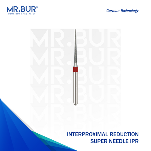 Mr. Bur Interproximal Reduction Super Needle IPR Bur ensures precise enamel reduction, enhancing orthodontic space creation and treatment efficiency.