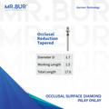 Mr bur Inlay Onlay occlusal reduction tapered bur use for crown preparation.