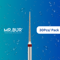 Mr. Bur's 30pcs Super Needle IPR Diamond Bur FG is ideal for anterior teeth, braces, Invisalign, interproximal reduction, and other aligner brands.