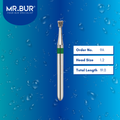 Mr. Bur 805 inverted cone diamond bur 9A are tools used in many dental procedures. ISO 806 314 012 534 014 FG, Their mini round heads are ideal for for different purposes, including crown preparation, cavity preparation, removing and adjusting restorations.