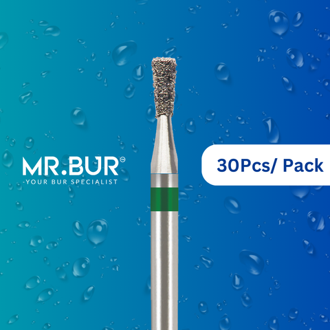 Mr. Bur 30pcs Long Inverted Cone Coarse Diamond Bur FG ensures precise cutting, efficient cavity preparation, and optimal material removal for dental restorations.