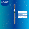 Mr. Bur 807 long inverted cone diamond bur 79 are tools used in many dental procedures. ISO 806 314 225 534 018 FG, Their mini round heads are ideal for for different purposes, including crown preparation, cavity preparation, removing and adjusting restorations.