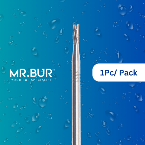 Mr. Bur's 1pc Tungsten Carbide Fissure MOS Bur HP is perfect for bone cutting, bone grafting, sectioning wisdom teeth, and separating teeth.