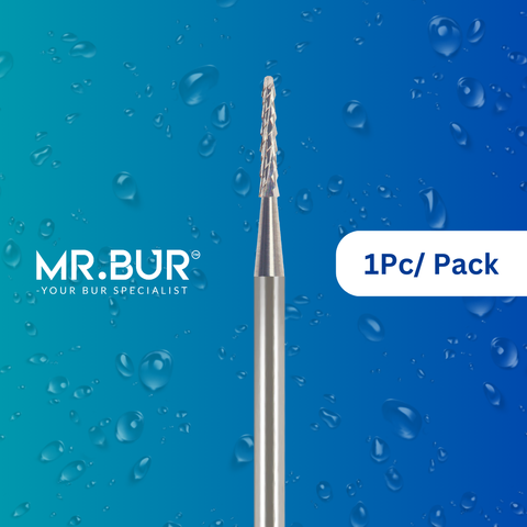 Mr. Bur's 1pc HP162 Lindemann Bur HP Bone Cutting is ideal for oral surgery, separation, bone grafting, and bone cutting.