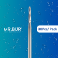 Mr. Bur's 30pcs HP162 Lindemann Bur HP Bone Cutting is ideal for oral surgery, separation, bone grafting, and bone cutting.