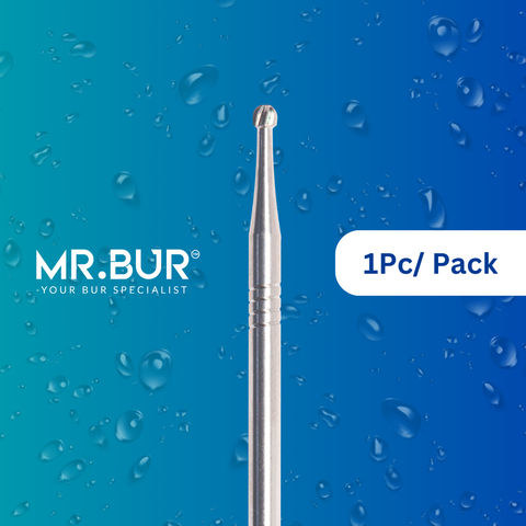 Mr. Bur's 1pc MOS Oral Surgical Round Carbide Bur HP is perfect for bone cutting, bone grafting, sectioning wisdom teeth, and separating teeth.