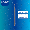 Mr. Bur HP06 Carbide Round MOS Bur HP is used in multiple dental procedures, ideal for bone cutting, bone grafting, sectioning wisdom teeth, and separating teeth.