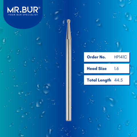 Mr. Bur HP141C Carbide Round MOS Bur HP is ideal for bone cutting, bone grafting, sectioning wisdom teeth, and separating teeth.