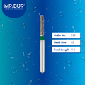 Mr. Bur 836 mini cylinder diamond bur 223 are tools used in many dental procedures. ISO 806 313 109 534 012 FG, Their mini cylinder heads are ideal for for different purposes, including removal of amalgam restorations, creating space and contours for crown placement and cavity preparations that have limited mouth opening. 