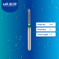 Mr. Bur 884 mini straight torpedo diamond bur 214A are tools used in multiple dental procedures. ISO 806 313 129 534 010 FG, Their mini straight torpedo heads are ideal for cavity preparation, trimming and lingual buccal reduction with limited mouth opening