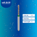 Mr. Bur 885 mini straight torpedo diamond bur 244 are tools used in multiple dental procedures. ISO 806 314 130 534 014 FG, Their mini straight torpedo heads are ideal for cavity preparation, trimming and lingual buccal reduction with limited mouth opening