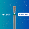 This is the FG Mini Long Inverted Cone diamond dental bur head sold by Mr Bur the best supplier of diamond burs that ships internationally