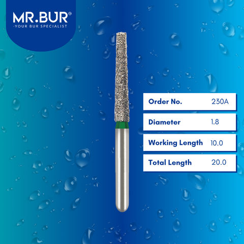 Mini Taper Flat End Coarse Diamond Bur FG 