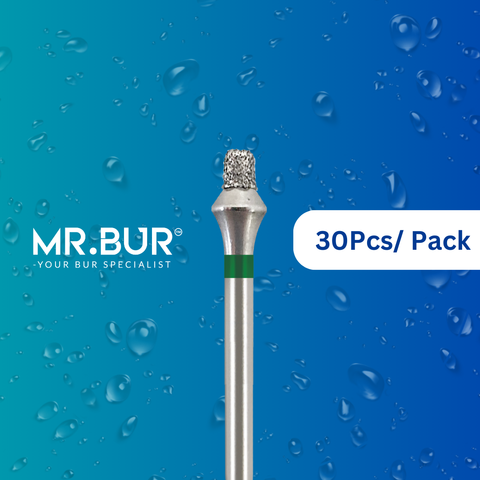 Enhance dental care with Mr. Bur 30 pcs Occlusal Reduction Tapered Diamond Bur FG for restorative, prosthodontic, trimming, occlusal depth marking, and occlusal incisor reduction.