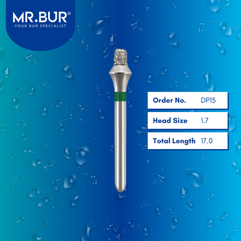 Mr. Bur DP15 Occlusal Reduction Tapered Diamond Bur FG are tools used in various dental procedures. These burs are used for restorative treatments, prosthodontic applications, trimming and reduction, occlusal depth marking, and occlusal incisors reduction.