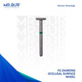 This is the Occlusal Surface Reduction Wheel Coarse FG Diamond Bur sold by Mr Bur the best international dental diamond bur supplier