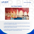 Best Mr. Bur ceramic bur for soft tissue trimming delivers precision, durability, and efficient soft tissue management for dental professionals.