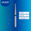 Mr. Bur 859 pointed cone diamond bur 71 are tools used in multiple dental procedures. ISO 806 314 166 534 014 FG, Their pointed needle heads are ideal for crown preparation, proximal axial reduction, and interproximal 