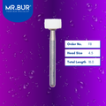 Mr. Bur F8 White Stone FG is ideal for composite polishing, compoShape bur, debonding, enamel finishing, finishing bur, and PFM finishing.