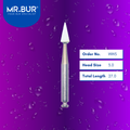 Mr. Bur WW5 White Stone RA is ideal for composite polishing, compoShape bur, debonding, enamel finishing, finishing bur, and PFM finishing.