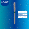 Mr. Bur 838 round end cylinder diamond bur 16A are tools used in many dental procedures. ISO 806 314 138 534 010 FG, Their round end cylinder heads are ideal for for different purposes, including removal of amalgam restorations, creating space and contours for crown placement and cavity preparations. 