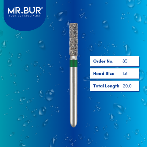 Mr. Bur 880 round end cylinder diamond bur 83 are tools used in many dental procedures. ISO 806 314 139 534 016 FG, Their round end cylinder heads are ideal for for different purposes, including removal of amalgam restorations, creating space and contours for crown placement and cavity preparations. 