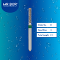 Mr. Bur 881 round end cylinder diamond bur 85 are tools used in many dental procedures. ISO 806 314 141 534 014 FG, Their round end cylinder heads are ideal for for different purposes, including removal of amalgam restorations, creating space and contours for crown placement and cavity preparations. 