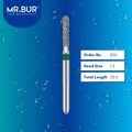 Mr. Bur 880 round end cylinder diamond bur 85A are tools used in many dental procedures. ISO 806 314 139 534 012 FG, Their round end cylinder heads are ideal for for different purposes, including removal of amalgam restorations, creating space and contours for crown placement and cavity preparations. 