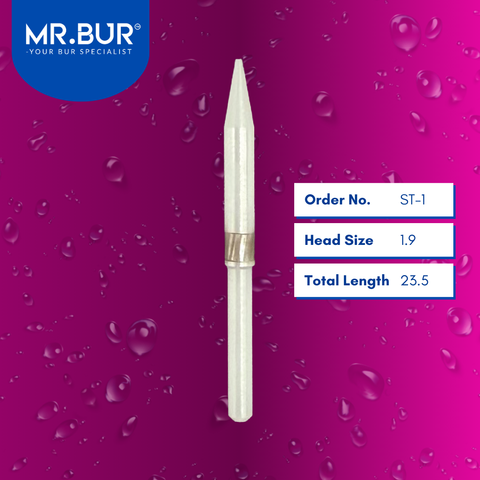 Best MR.BUR ceramic bur ST-1 for soft tissue trimming ensures precise cutting, reduced trauma, and faster healing in dental procedures.