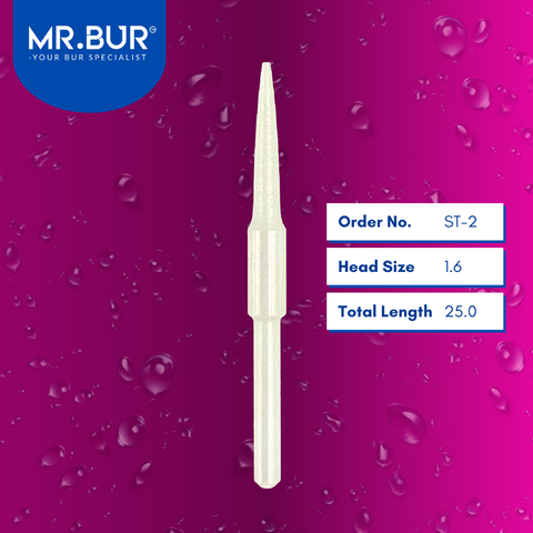 Best MR.BUR ceramic bur ST-2 for soft tissue trimming ensures precise cutting, reduced trauma, and faster healing in dental procedures.