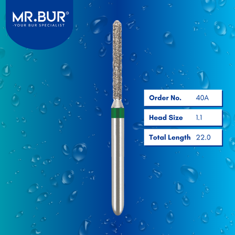 Mr. Bur 882 straight torpedo diamond bur 40A are tools used in multiple dental procedures. ISO 806 314 142 534 011 FG, Their straight torpedo heads are ideal for cavity preparation, trimming and lingual buccal reduction
