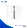 The #1 Best Super Fine Finishing Pear Diamond Bur FG. Mr Bur offers the best online dental burs and is a Better Choice than Meisinger, Mani, Shofu, Eagle Dental, Trihawk, and it is excellent for Dental procedurs