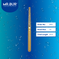 Mr. Bur 29G Gold Taper Flat End Diamond Bur FG are tools used in multiple dental procedures, ideal for anterior and posterior teeth, crown preparation, PFM material, shoulder margin bur, and trimming and preparation.