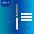 Mr. Bur 848 tapered flat end diamond bur 28 are tools used in multiple dental procedures. ISO 806 314 173 534 014 FG, Their tapered flat end heads are ideal for for effective crown and bridge preparation, shoulder margin preparation, and trimming and preparation for all composite materials. 