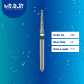 Mr. Bur 847 tapered flat end diamond bur 28A are tools used in multiple dental procedures. ISO 806 314 172 534 014 FG, Their tapered flat end heads are ideal for for effective crown and bridge preparation, shoulder margin preparation, and trimming and preparation for all composite materials. 