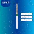 Mr. Bur 847 tapered flat end diamond bur 88 are tools used in multiple dental procedures. ISO 806 314 172 534 016 FG, Their tapered flat end heads are ideal for for effective crown and bridge preparation, shoulder margin preparation, and trimming and preparation for all composite materials. 