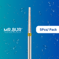 Enhance dental care with Mr. Bur 5 pcs Super Fine Finishing Taper Flat End Diamond Bur FG for prosthodontic work, crown preparation, and shoulder margin bur. Achieve precision and quality.