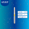 Mr. Bur 220ASF Super Fine Finishing Torpedo Diamond Bur FG are tools used in multiple dental procedures. Their torpedo-shaped heads are ideal for effective crown preparation, cavity preparation, and crown & bridges.