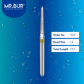 Mr. Bur 35SF Super Fine Finishing Torpedo Diamond Bur FG are tools used in multiple dental procedures. Their torpedo-shaped heads are ideal for effective crown preparation, cavity preparation, and crown & bridges.