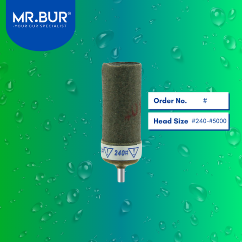 Mr. Bur Abrasive Sandpaper and Mandrel Dental Laboratory Bur # ensures precise polishing, smoothing, and finishing for dental prosthetics and restorations.