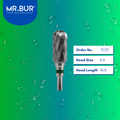 Mr. Bur Tungsten Carbide Coarse Cross Cut Laboratory Bur TC27, 6.0mm, ensures efficient material reduction, precise trimming, and durable shaping for dental prosthetics.