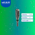 Mr. Bur Tungsten Carbide Coarse Cross Cut Laboratory Bur TC30, 6.0mm, ensures efficient material reduction, precise trimming, and durable shaping for dental prosthetics.