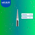 Mr. Bur Tungsten Carbide Tungsten Especial Bur TC22, 2.3mm, ensures precise trimming, efficient material shaping, and smooth contouring for dental prosthetics.