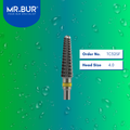 Mr. Bur Tungsten Carbide Tungsten Especial Bur TC32SF, 4.0mm, ensures precise trimming, fine detailing, and efficient material shaping for dental prosthetics.