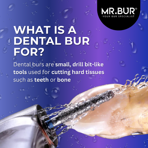 This picture explain what is dental bur for,  Mr Bur is the best online dental bur supply store with full dental bur collections that fit dentist procedures and preferences