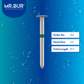 Mr. Bur 144 Occlusal Surface Reduction Wheel Coarse Diamond Bur 818 FG are tools used in various dental procedures. ISO 806 314 041 534 046, Their wheel design is ideal for veneer preparation, crown preparation, crown removal, prosthodontic applications, trimming and reduction, model fabrication, crown & bridge techniques, and restorative treatments.