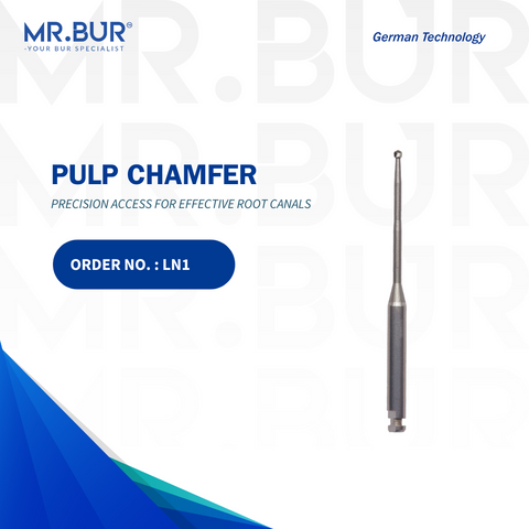 The #1 Endo Access Pulp Chamfer Carbide Bur RA by Mr. Bur, designed for precise cavity and root canal preparation, fully sterilizable for repeated use. A superior option compared to Meisinger, Mani, Shofu, Eagle Dental, and Trihawk, making it ideal for advanced dental cases.